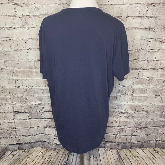 Men's Lacoste Navy Blue 1/4 Button Short Sleeve Sm - Picture 7 of 8